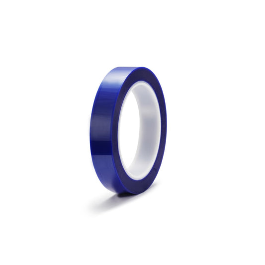 Blue polyester masking tape for powder coating and anodizing