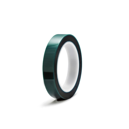 Green polyester masking tape for powder coating and anodizing, temperature-resistant up to 200°C