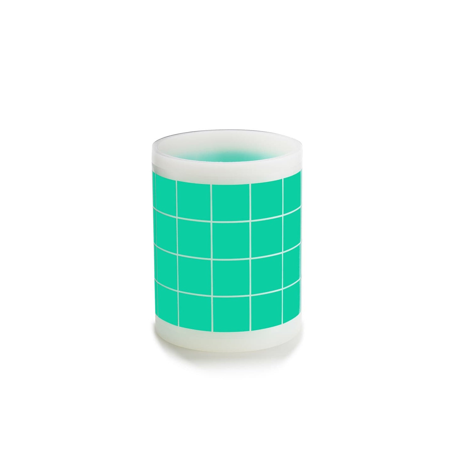 Square green polyester masking die-cuts for powder coating and painting