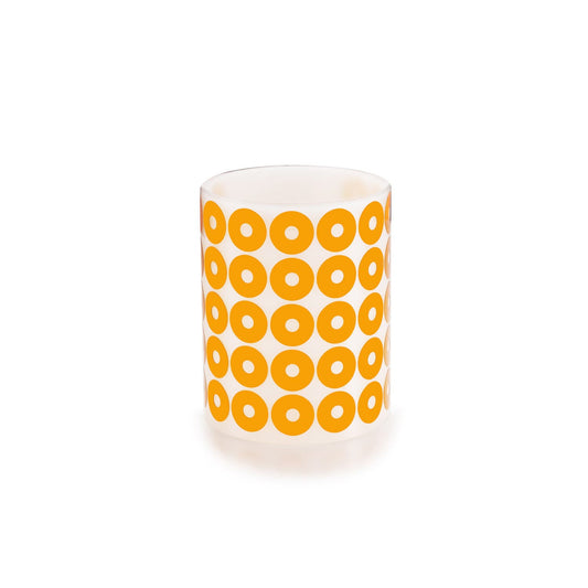 Donut-shaped polyimide masking die-cuts for anodizing and galvanizing