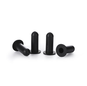 Silicone flanged cap for masking in powder coating and painting, temperature-resistant up to 250°C