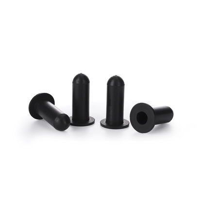 Silicone flanged cap for masking in powder coating and painting, temperature-resistant up to 250°C